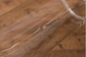 アンティーク照明　昭和初期　オイルランプリメイク　レトロなガラスが和む空間を演出するテーブルランプ(スタンドライト、卓上照明)(R-041940)