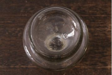 アンティーク照明　昭和初期　オイルランプリメイク　レトロなガラスが和む空間を演出するテーブルランプ(スタンドライト、卓上照明)(R-041943)