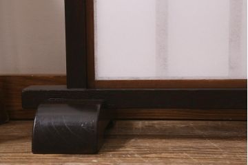 中古　松本民芸家具　和の風情が漂う障子付き衝立(つい立て、パーテーション)(R-042003)