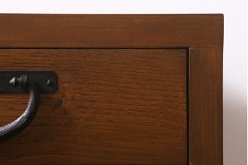 ラフジュ工房オリジナル　古金具リメイク　脚付き　小物の整理にも便利なサイドチェスト(小物収納、引き出し)(R-042004)