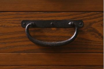 ラフジュ工房オリジナル　古金具リメイク　脚付き　小物の整理にも便利なサイドチェスト(小物収納、引き出し)(R-042004)
