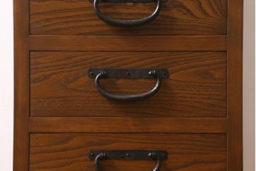 ラフジュ工房オリジナル　古金具リメイク　脚付き　小物の整理にも便利なサイドチェスト(小物収納、引き出し)(R-042004)