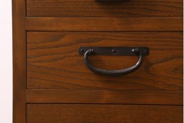 ラフジュ工房オリジナル　古金具リメイク　脚付き　小物の整理にも便利なサイドチェスト(小物収納、引き出し)(R-042004)