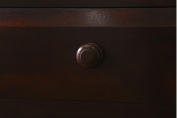 中古　松本民芸家具　小物収納におすすめのスリムな6段チェスト(引き出し、整理タンス)(R-042006)