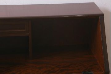 中古　松本民芸家具　高山式座ビューロー　和モダンな空間づくりにおすすめの簿記机(ワークデスク、在宅ワーク、在宅用)(定価約26万5千円)(R-042011)