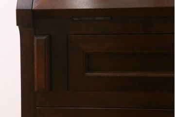 中古　松本民芸家具　高山式座ビューロー　和モダンな空間づくりにおすすめの簿記机(ワークデスク、在宅ワーク、在宅用)(定価約26万5千円)(R-042011)