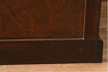 中古　松本民芸家具　高山式座ビューロー　和モダンな空間づくりにおすすめの簿記机(ワークデスク、在宅ワーク、在宅用)(定価約26万5千円)(R-042011)