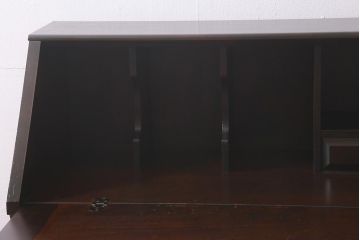 中古　北海道民芸家具　上質な作りが魅力のライティングビューロー(机、引き出し)(定価約34万円)(R-042012)