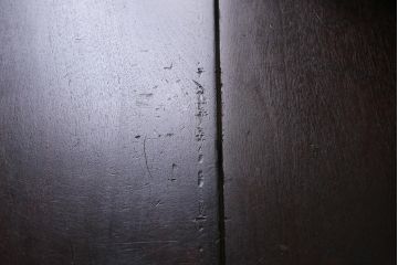 中古　北海道民芸家具　上質な作りが魅力のライティングビューロー(机、引き出し)(定価約34万円)(R-042012)