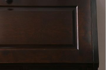 中古　北海道民芸家具　上質な作りが魅力のライティングビューロー(机、引き出し)(定価約34万円)(R-042012)