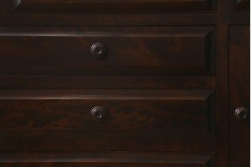 中古　北海道民芸家具　上質な作りが魅力のライティングビューロー(机、引き出し)(定価約34万円)(R-042012)