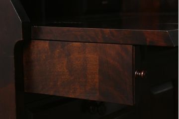 中古　北海道民芸家具　上質な作りが魅力のライティングビューロー(机、引き出し)(定価約34万円)(R-042013)