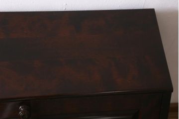中古　北海道民芸家具　上質な作りが魅力のライティングビューロー(机、引き出し)(定価約34万円)(R-042013)