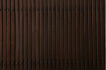 アンティーク建具　明治大正期　総ケヤキ材　丸に桔梗紋　上品な和の空間作りにおすすめの格子蔵戸(引き戸、玄関戸)(R-042014)