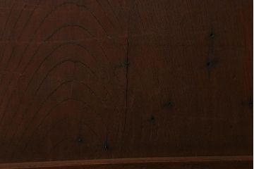 アンティーク建具　明治大正期　総ケヤキ材　丸に桔梗紋　上品な和の空間作りにおすすめの格子蔵戸(引き戸、玄関戸)(R-042014)