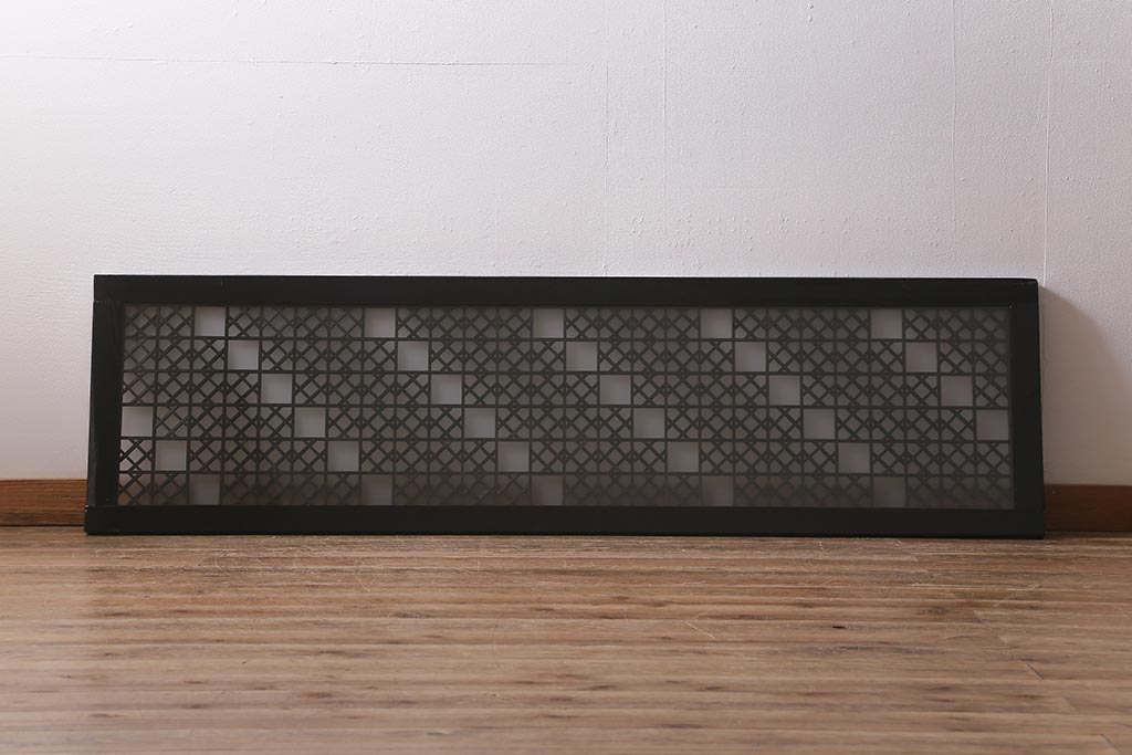 アンティーク建具 大正昭和初期 大正ロマンの雰囲気溢れる組子欄間(欄間、明り取り、明かり取り)(R-042018)