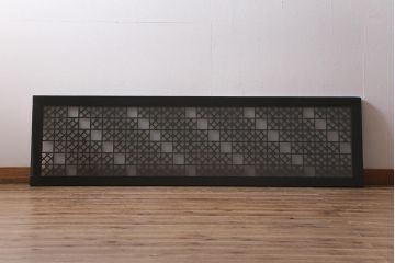 アンティーク建具 大正昭和初期 大正ロマンの雰囲気溢れる組子欄間(欄間、明り取り、明かり取り)(R-042018)