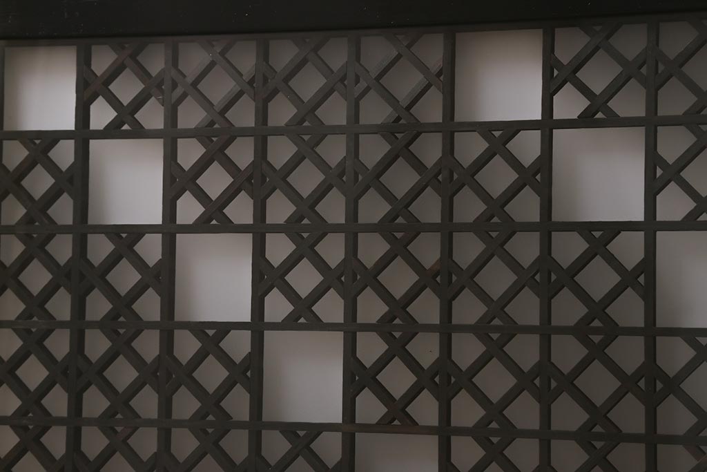 アンティーク建具 大正昭和初期 大正ロマンの雰囲気溢れる組子欄間(欄間、明り取り、明かり取り)(R-042018)