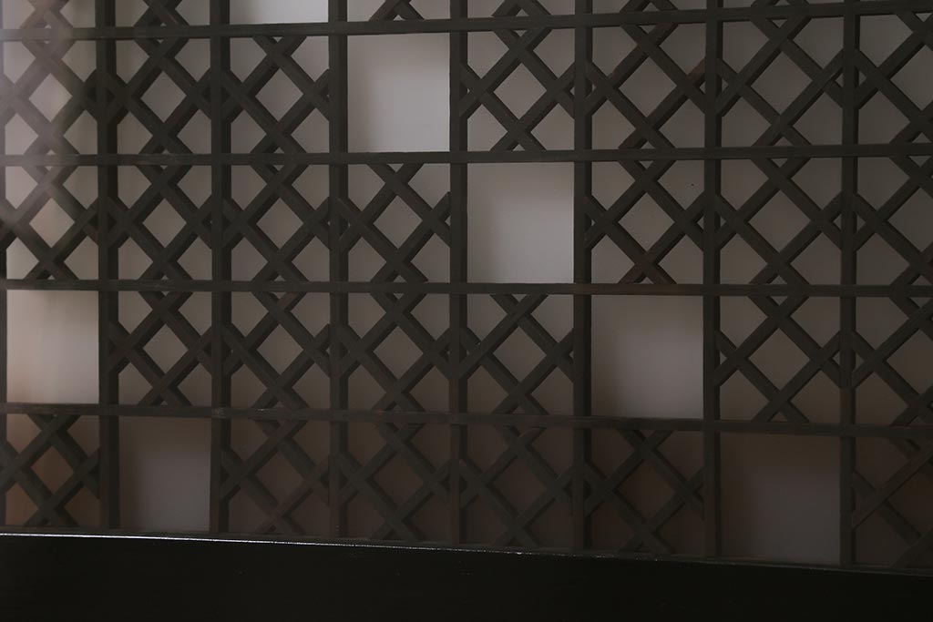 アンティーク建具 大正昭和初期 大正ロマンの雰囲気溢れる組子欄間(欄間、明り取り、明かり取り)(R-042018)