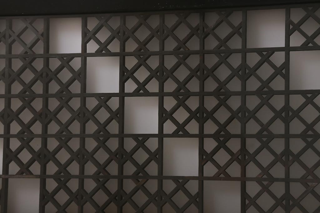 アンティーク建具 大正昭和初期 大正ロマンの雰囲気溢れる組子欄間(欄間、明り取り、明かり取り)(R-042018)