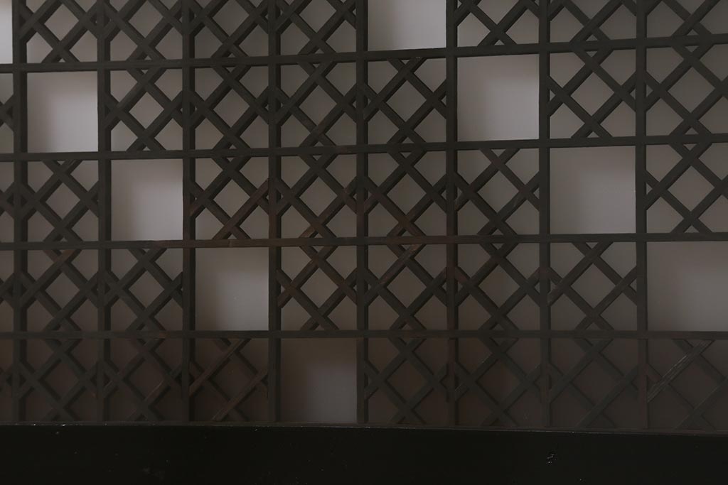 アンティーク建具 大正昭和初期 大正ロマンの雰囲気溢れる組子欄間(欄間、明り取り、明かり取り)(R-042018)
