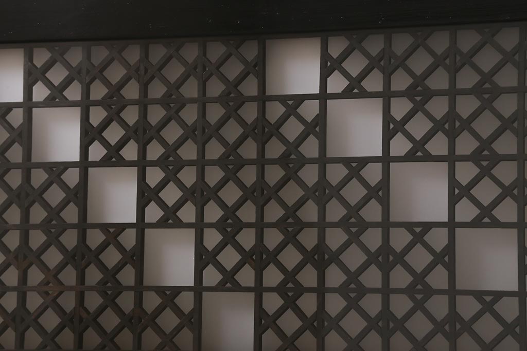 アンティーク建具 大正昭和初期 大正ロマンの雰囲気溢れる組子欄間(欄間、明り取り、明かり取り)(R-042018)