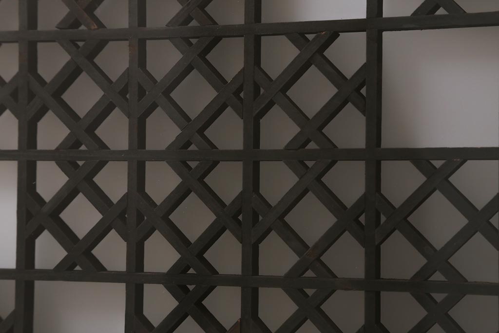 アンティーク建具 大正昭和初期 大正ロマンの雰囲気溢れる組子欄間(欄間、明り取り、明かり取り)(R-042018)