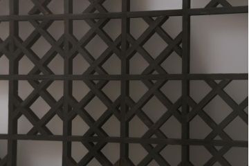アンティーク建具 大正昭和初期 大正ロマンの雰囲気溢れる組子欄間(欄間、明り取り、明かり取り)(R-042018)