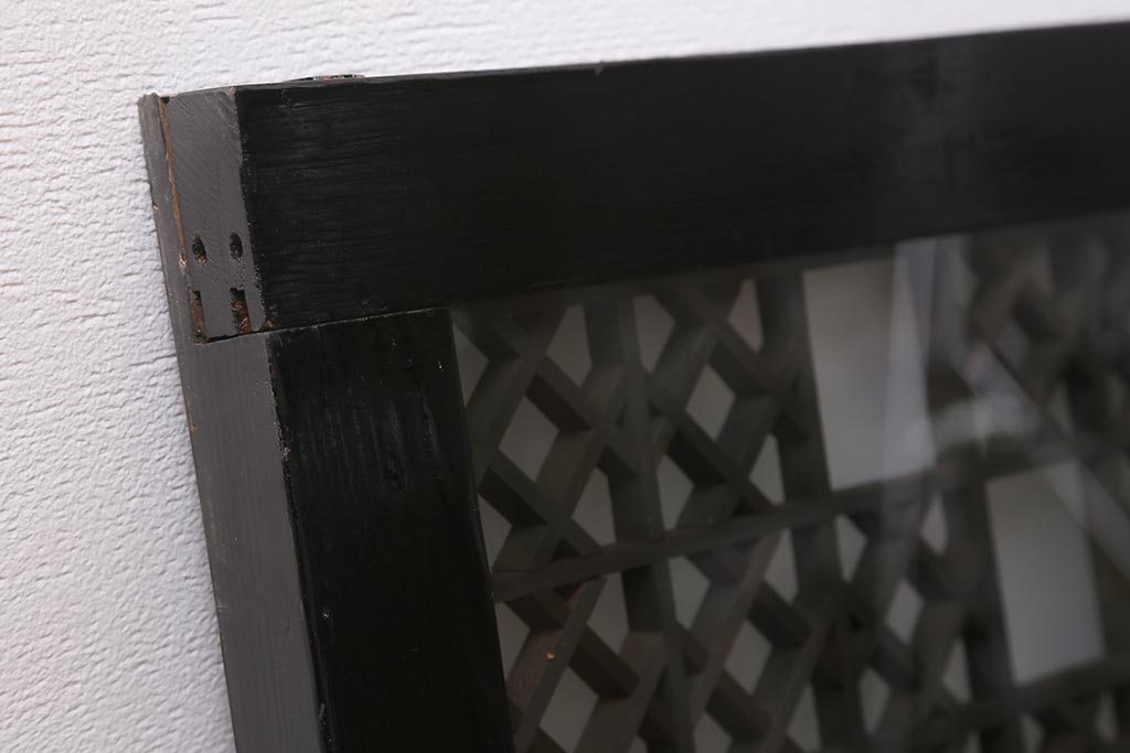 アンティーク建具 大正昭和初期 大正ロマンの雰囲気溢れる組子欄間(欄間、明り取り、明かり取り)(R-042018)