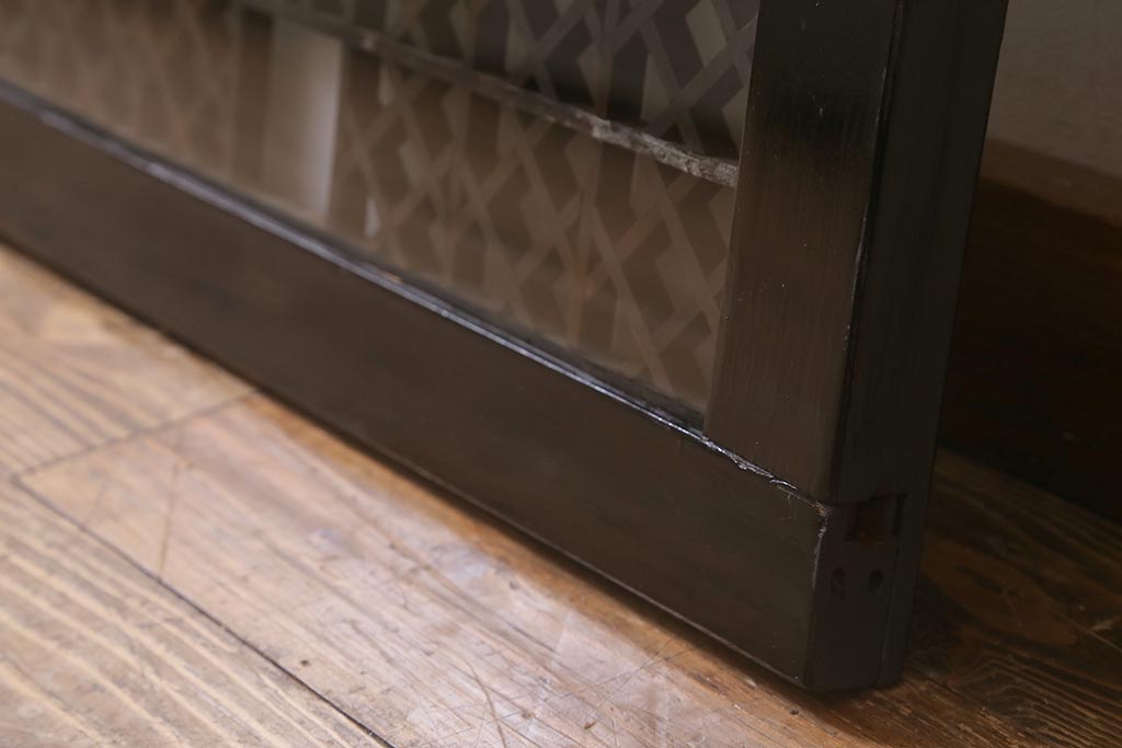 アンティーク建具 大正昭和初期 大正ロマンの雰囲気溢れる組子欄間(欄間、明り取り、明かり取り)(R-042018)