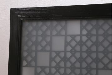 アンティーク建具 大正昭和初期 大正ロマンの雰囲気溢れる組子欄間(欄間、明り取り、明かり取り)(R-042018)