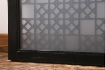 アンティーク建具 大正昭和初期 大正ロマンの雰囲気溢れる組子欄間(欄間、明り取り、明かり取り)(R-042018)