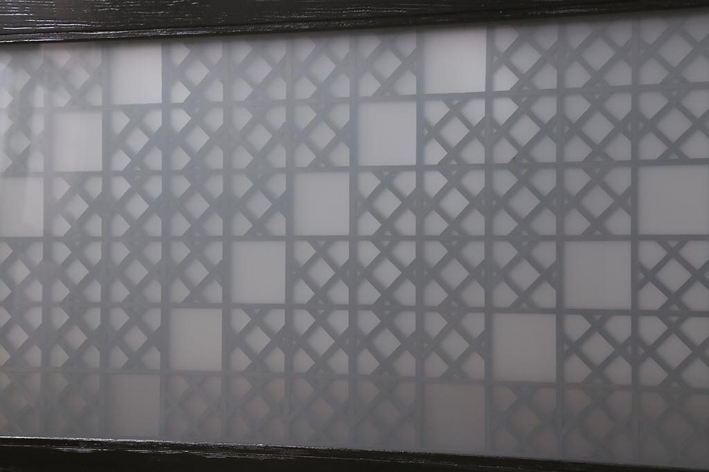 アンティーク建具 大正昭和初期 大正ロマンの雰囲気溢れる組子欄間(欄間、明り取り、明かり取り)(R-042018)