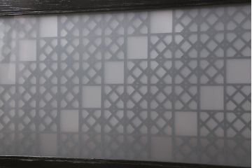 アンティーク建具 大正昭和初期 大正ロマンの雰囲気溢れる組子欄間(欄間、明り取り、明かり取り)(R-042018)