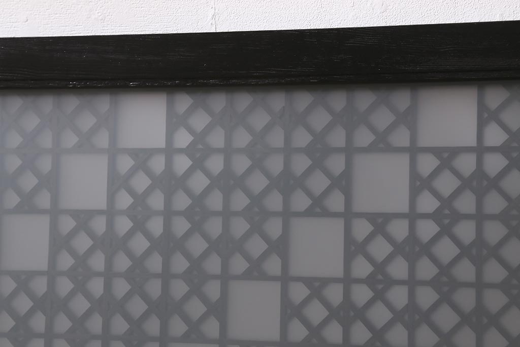 アンティーク建具 大正昭和初期 大正ロマンの雰囲気溢れる組子欄間(欄間、明り取り、明かり取り)(R-042018)