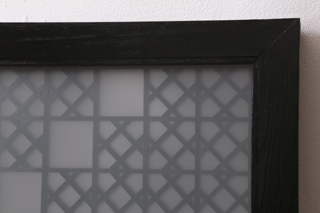 アンティーク建具 大正昭和初期 大正ロマンの雰囲気溢れる組子欄間(欄間、明り取り、明かり取り)(R-042018)