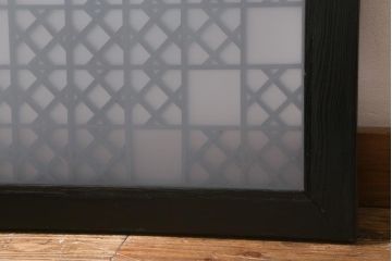 アンティーク建具 大正昭和初期 大正ロマンの雰囲気溢れる組子欄間(欄間、明り取り、明かり取り)(R-042018)