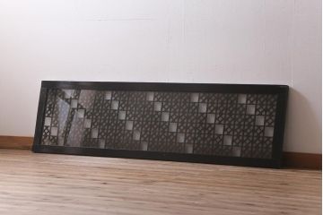 アンティーク建具　大正昭和初期　大正ロマンの雰囲気溢れる組子欄間(欄間、明り取り、明かり取り)(R-042018)