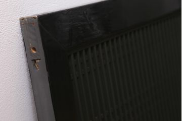 アンティーク建具　昭和初期　繊細に並んだ細い桟が目を引く筬欄間(オサランマ、明り取り、建具)(R-042019)