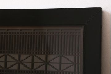 アンティーク建具　片面ガラス　繊細な組子と太い框が和の空間を彩る欄間(明かり取り、明り取り)(R-042023)