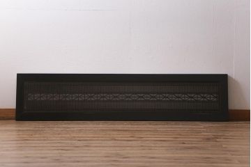 アンティーク建具　片面ガラス　繊細な組子と太い框が和の空間を彩る欄間(明かり取り、明り取り)(R-042023)