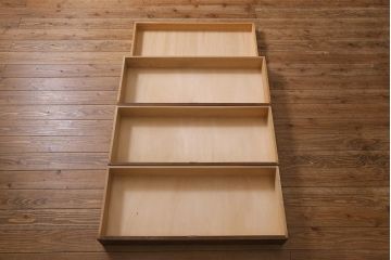 ヴィンテージ家具　伝統工芸　軽井沢彫り　竹の彫りが見事なチェスト(和タンス、洋服タンス、ビンテージ)(R-042026)