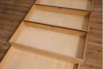 ヴィンテージ家具　伝統工芸　軽井沢彫り　竹の彫りが見事なチェスト(和タンス、洋服タンス、ビンテージ)(R-042026)