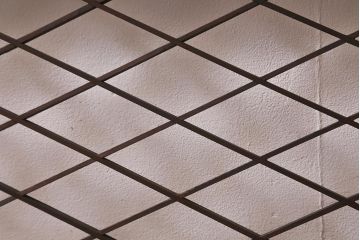 アンティーク建具　昭和中期　シンプルな組子のデザインが魅力の欄間(明かり取り、明り取り)(R-042027)