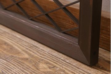 アンティーク建具　昭和中期　シンプルな組子のデザインが魅力の欄間(明かり取り、明り取り)(R-042027)