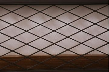 アンティーク建具　昭和中期　シンプルな組子のデザインが魅力の欄間(明かり取り、明り取り)(R-042027)