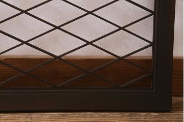 アンティーク建具　昭和中期　シンプルな組子のデザインが魅力の欄間(明かり取り、明り取り)(R-042027)