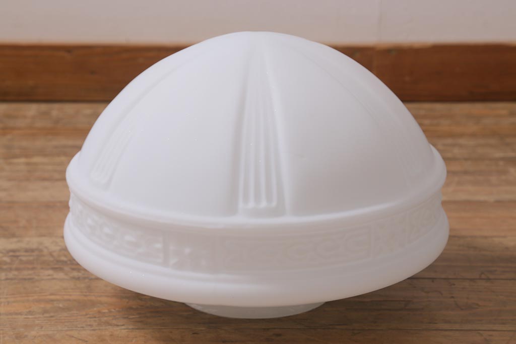 アンティーク照明　陽刻のカバーが上品なペンダントライト(天井照明、吊り下げ照明)(R-042029)