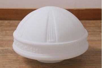 アンティーク照明　陽刻のカバーが上品なペンダントライト(天井照明、吊り下げ照明)(R-042029)
