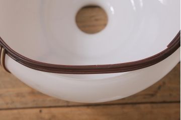 アンティーク照明　昭和初期　梅と小鳥の模様が可愛らしい天井照明(吊り下げ照明、ペンダントライト)(R-042031)